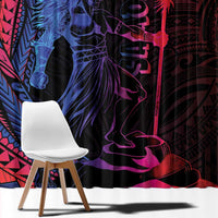 Samoan Pride Window Curtain The Tui Manua - Polynesian Pride