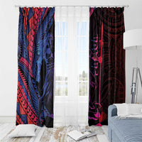 Samoan Pride Window Curtain The Tui Manua - Polynesian Pride
