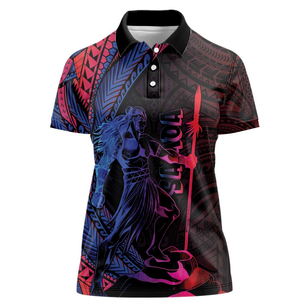 Samoan Pride Women Polo Shirt The Tui Manua - Polynesian Pride