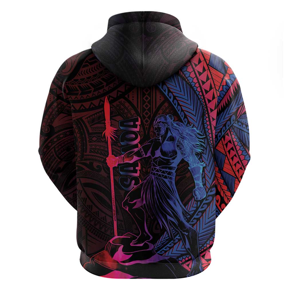 Samoan Pride Zip Hoodie The Tui Manua - Polynesian Pride