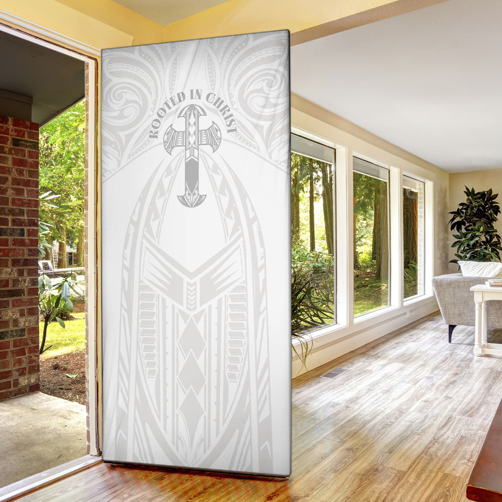 Samoa Christian Door Cover Rooted In Christ Polynesian Cross