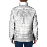Samoa Christian Padded Jacket Rooted In Christ Polynesian Cross