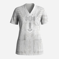 Samoa Christian Scrub Top Rooted In Christ Polynesian Cross