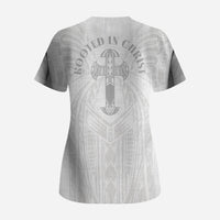 Samoa Christian Scrub Top Rooted In Christ Polynesian Cross