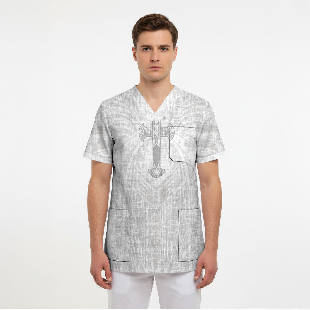 Samoa Christian Scrub Top Rooted In Christ Polynesian Cross