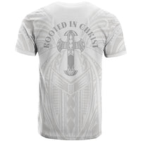 Samoa Christian T Shirt Rooted In Christ Polynesian Cross