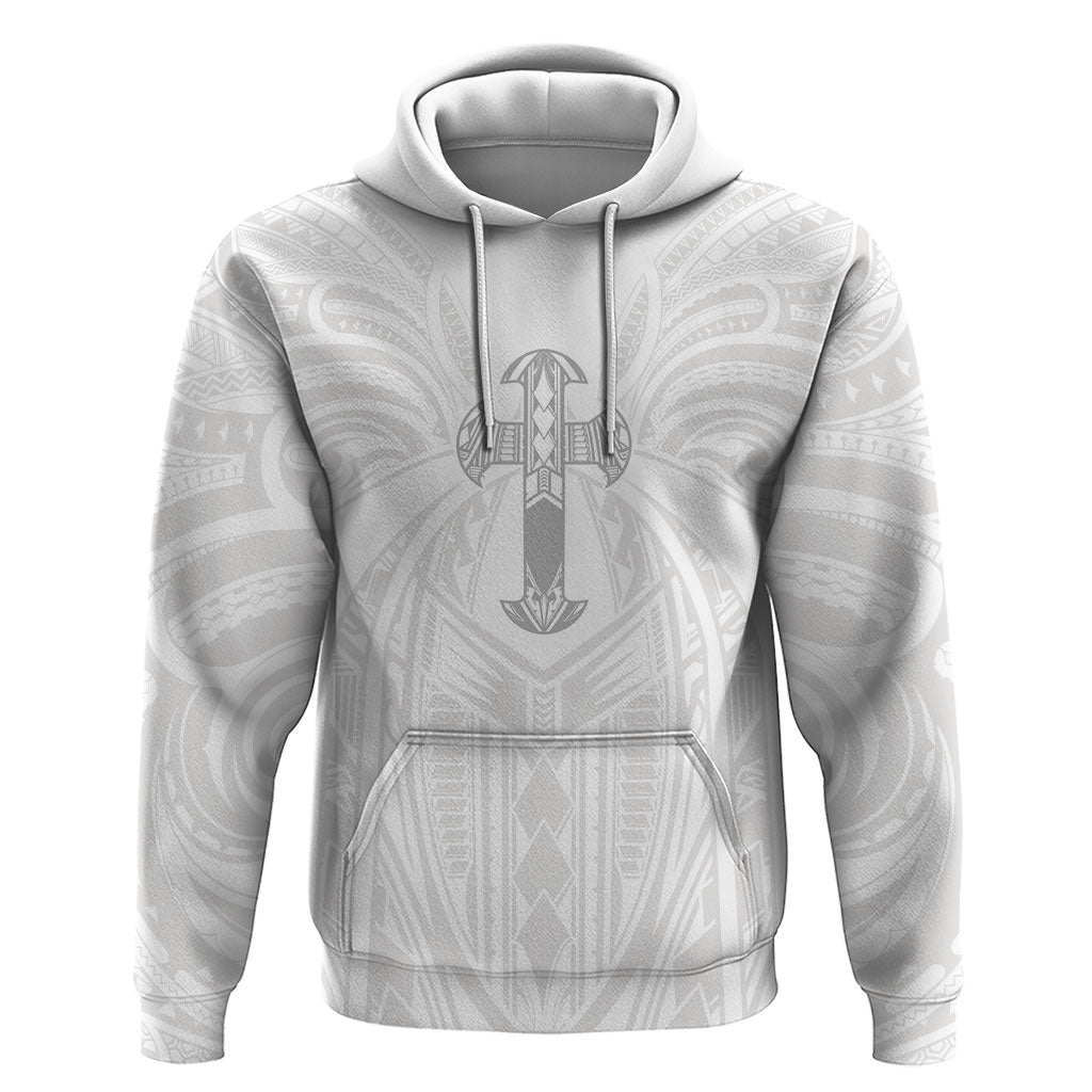 Samoa Christian Zip Hoodie Rooted In Christ Polynesian Cross