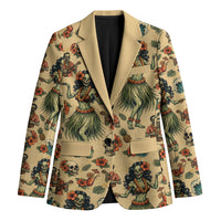 Hawaii Halloween Blazer Spooky Tropical Hula Zombie