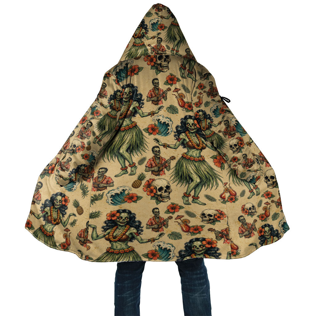 Hawaii Halloween Cloak Spooky Tropical Hula Zombie
