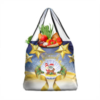 Niue Christmas Grocery Bag Seashell Santa Beach Vibes - Polynesian Pride