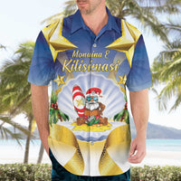 Niue Christmas Hawaiian Shirt Seashell Santa Beach Vibes - Polynesian Pride