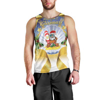 Niue Christmas Men Tank Top Seashell Santa Beach Vibes - Polynesian Pride