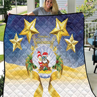 Niue Christmas Quilt Seashell Santa Beach Vibes - Polynesian Pride