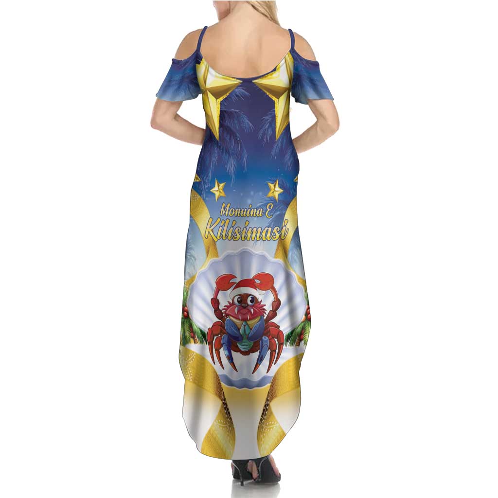 Niue Christmas Summer Maxi Dress Seashell Santa Beach Vibes