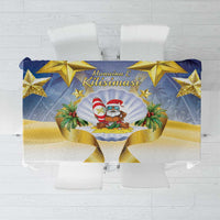 Niue Christmas Tablecloth Seashell Santa Beach Vibes - Polynesian Pride
