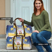 Niue Christmas Travel Bag Seashell Santa Beach Vibes - Polynesian Pride