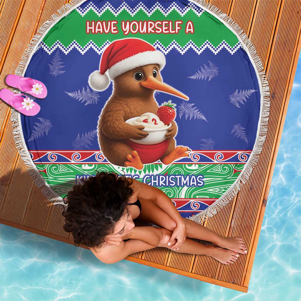 New Zealand Christmas Beach Blanket Have Yourself A Kiwi-tastic Christmas - Polynesian Pride