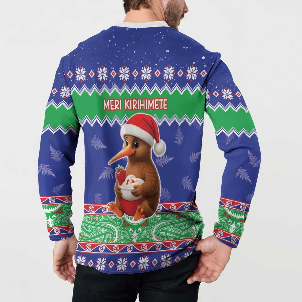 New Zealand Christmas Button Sweatshirt Have Yourself A Kiwi-tastic Christmas - Polynesian Pride