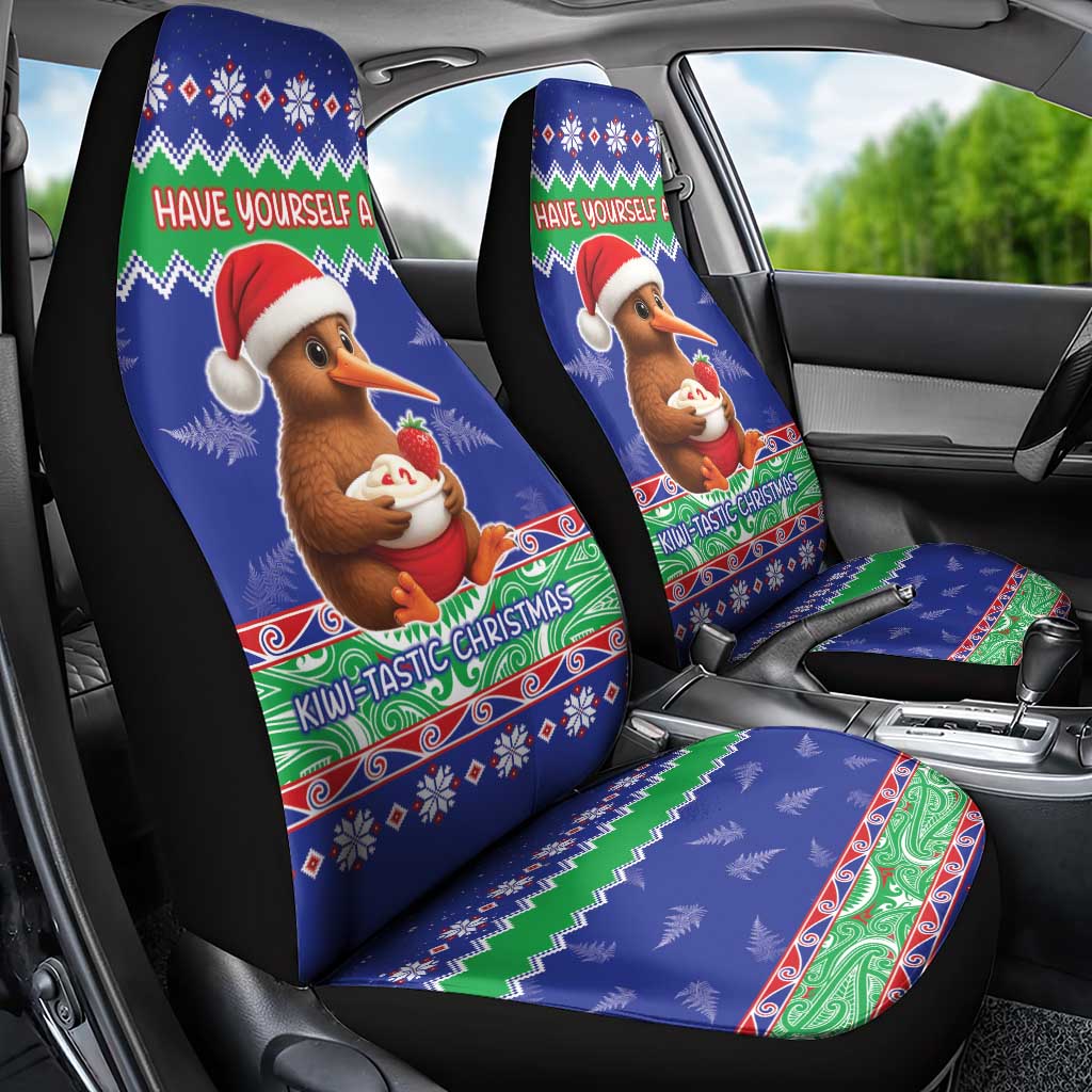 New Zealand Christmas Car Seat Cover Have Yourself A Kiwi-tastic Christmas - Polynesian Pride
