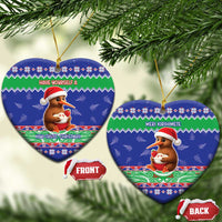 New Zealand Christmas Ceramic Ornament Have Yourself A Kiwi-tastic Christmas - Polynesian Pride