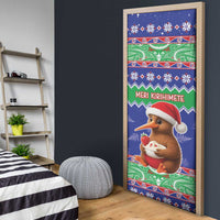 New Zealand Christmas Door Cover Have Yourself A Kiwi-tastic Christmas - Polynesian Pride
