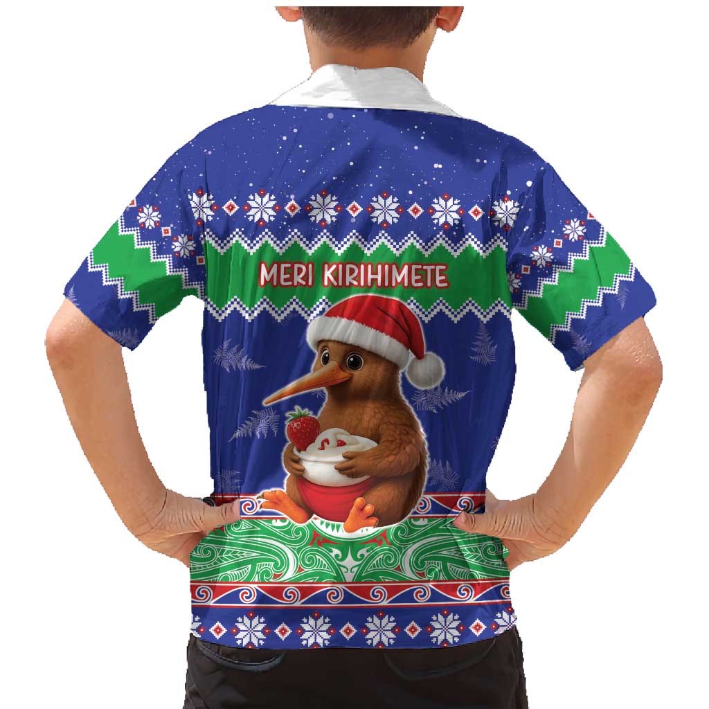 New Zealand Christmas Family Matching Mermaid Dress and Hawaiian Shirt Have Yourself A Kiwi-tastic Christmas - Polynesian Pride