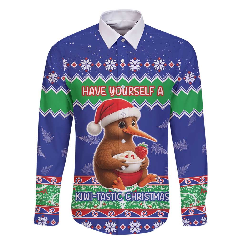 New Zealand Christmas Family Matching Off Shoulder Short Dress and Hawaiian Shirt Have Yourself A Kiwi-tastic Christmas - Polynesian Pride