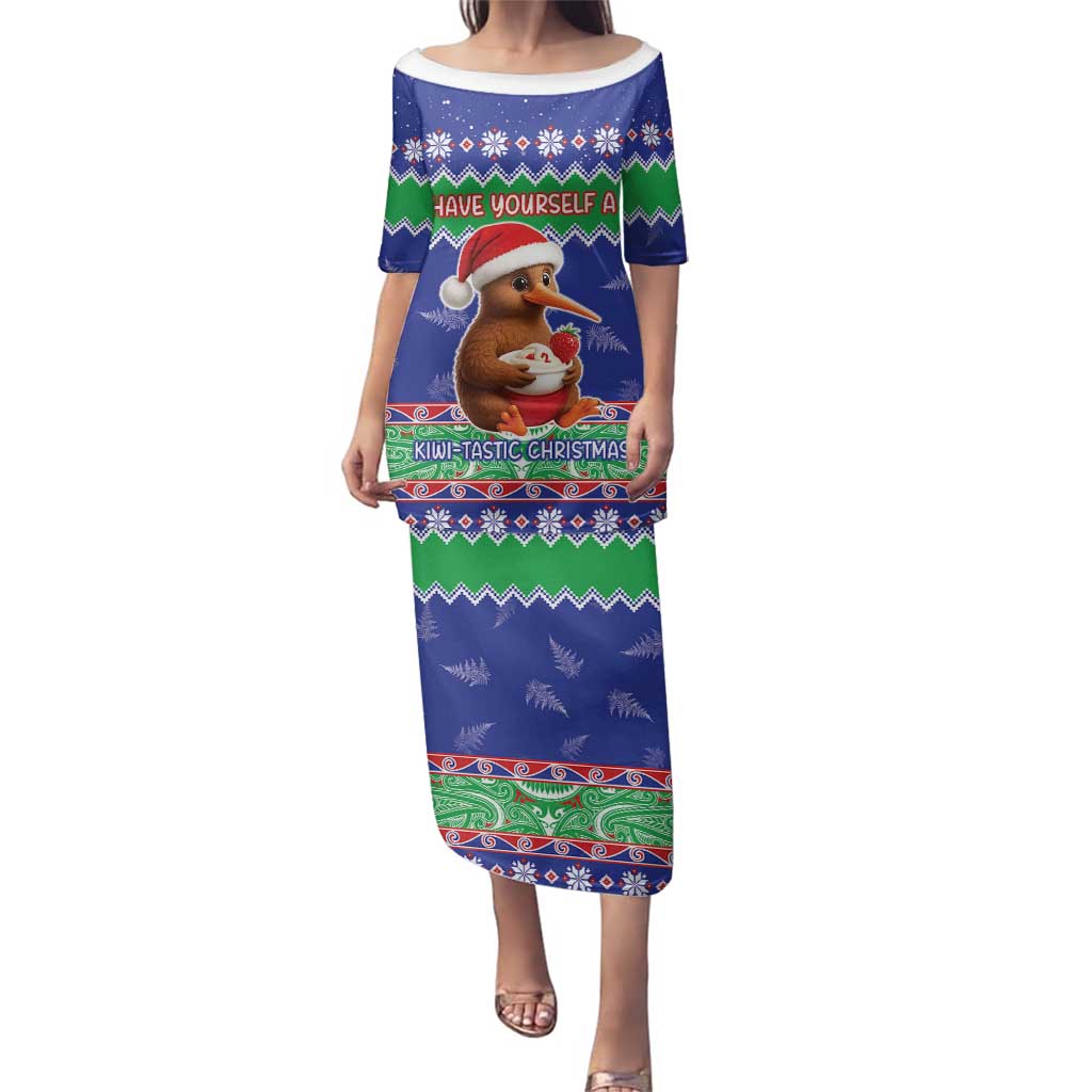 New Zealand Christmas Family Matching Puletasi and Hawaiian Shirt Have Yourself A Kiwi-tastic Christmas - Polynesian Pride