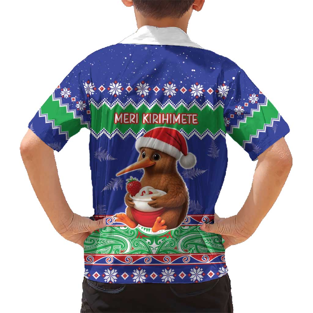 New Zealand Christmas Family Matching Short Sleeve Bodycon Dress and Hawaiian Shirt Have Yourself A Kiwi-tastic Christmas - Polynesian Pride