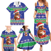 New Zealand Christmas Family Matching Summer Maxi Dress and Hawaiian Shirt Have Yourself A Kiwi-tastic Christmas - Polynesian Pride