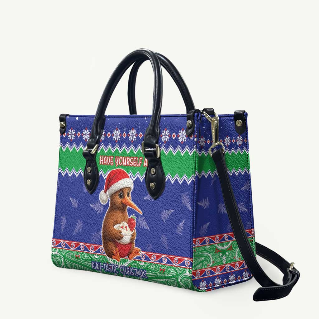 New Zealand Christmas Leather Bag Have Yourself A Kiwi-tastic Christmas - Polynesian Pride