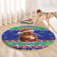 New Zealand Christmas Round Carpet Have Yourself A Kiwi-tastic Christmas - Polynesian Pride