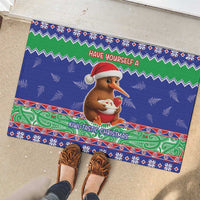 New Zealand Christmas Rubber Doormat Have Yourself A Kiwi-tastic Christmas - Polynesian Pride
