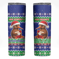 New Zealand Christmas Skinny Tumbler Have Yourself A Kiwi-tastic Christmas - Polynesian Pride