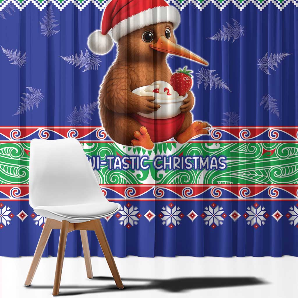 New Zealand Christmas Window Curtain Have Yourself A Kiwi-tastic Christmas - Polynesian Pride