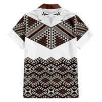 New Zealand Aotearoa Family Matching Summer Maxi Dress and Hawaiian Shirt Taniko Art Simple Style LT05 - Polynesian Pride