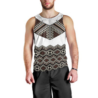 New Zealand Aotearoa Men Tank Top Taniko Art Simple Style LT05 - Polynesian Pride