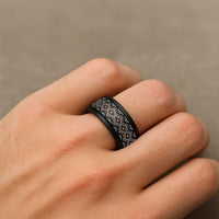 New Zealand Aotearoa Spinner Ring Taniko Art Simple Style LT05 - Polynesian Pride