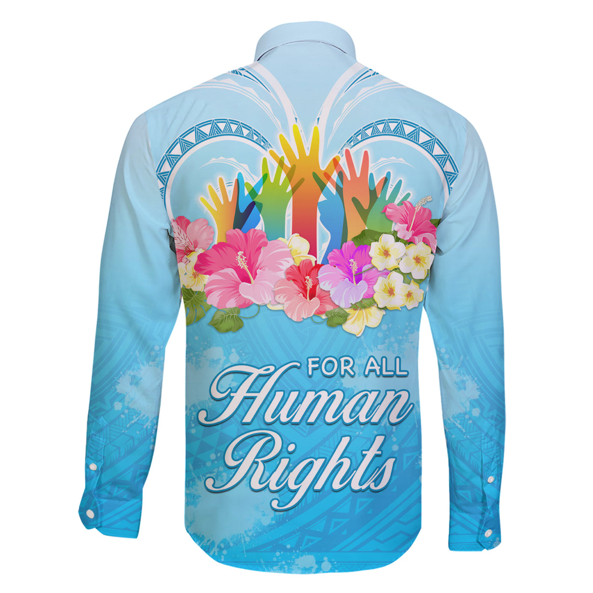 Universal Human Rights Month Family Matching Short Sleeve Bodycon Dress and Hawaiian Shirt Polynesian Style LT05 - Polynesian Pride