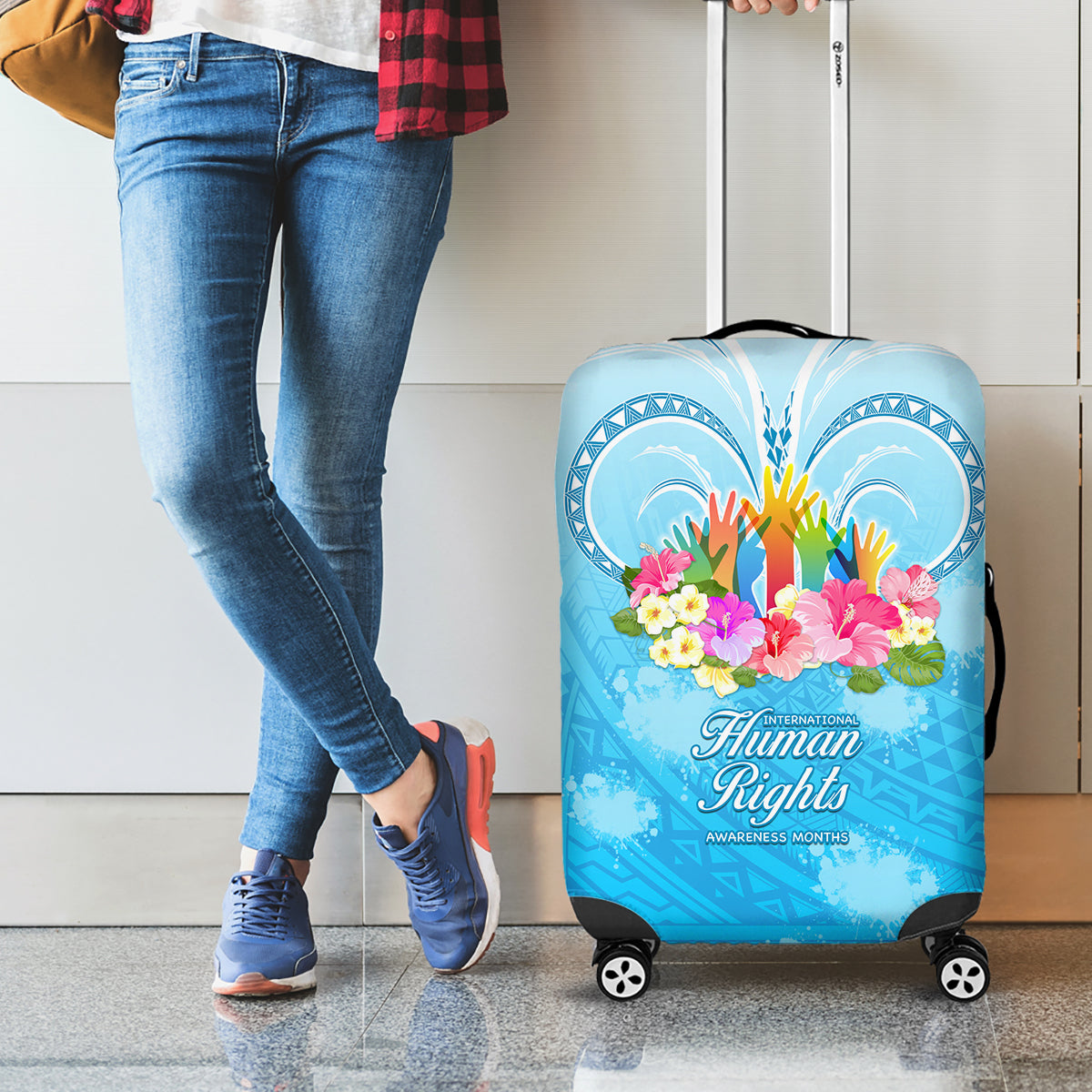 Universal Human Rights Month Luggage Cover Polynesian Style LT05 - Polynesian Pride