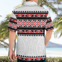 New Zealand Aotearoa Hawaiian Shirt With Kowhaiwhai Pattern Red Version LT05 - Polynesian Pride