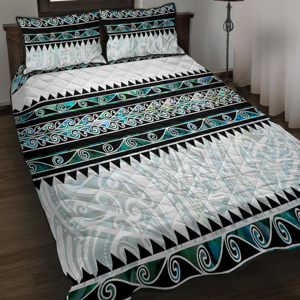 New Zealand And Fiji Bedding Set Together - Paua Shell LT8