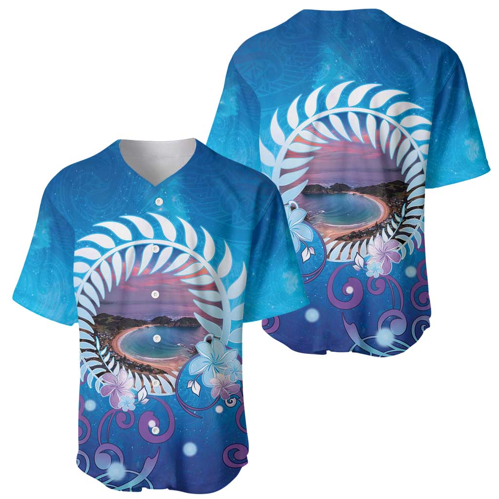 New Zealand Matapouri Beach Landscape Baseball Jersey LT05 - Polynesian Pride