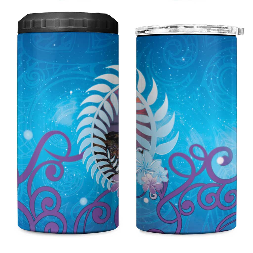 New Zealand Matapouri Beach Landscape 4 in 1 Can Cooler Tumbler