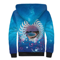 New Zealand Matapouri Beach Landscape Sherpa Hoodie