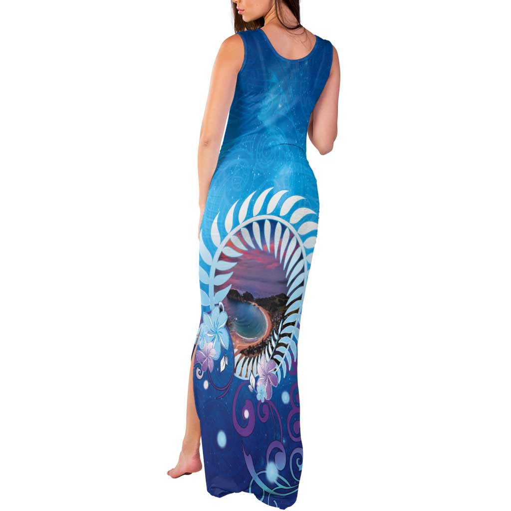 New Zealand Matapouri Beach Landscape Tank Maxi Dress LT05 - Polynesian Pride
