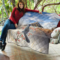 New Zealand Mount Taranaki Landscape Quilt Kokako Bird Polynesian Style LT05 - Polynesian Pride