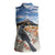 New Zealand Mount Taranaki Landscape Women Sleeveless Polo Shirt Kokako Bird Polynesian Style
