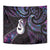 New Zealand Aotearoa Tapestry Maori Manaia Paua Shell Glitter Purple