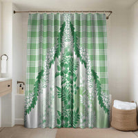 Aloha Hawaii Palaka Bathroom Set Green Plumeria Lei - Polynesian Pride